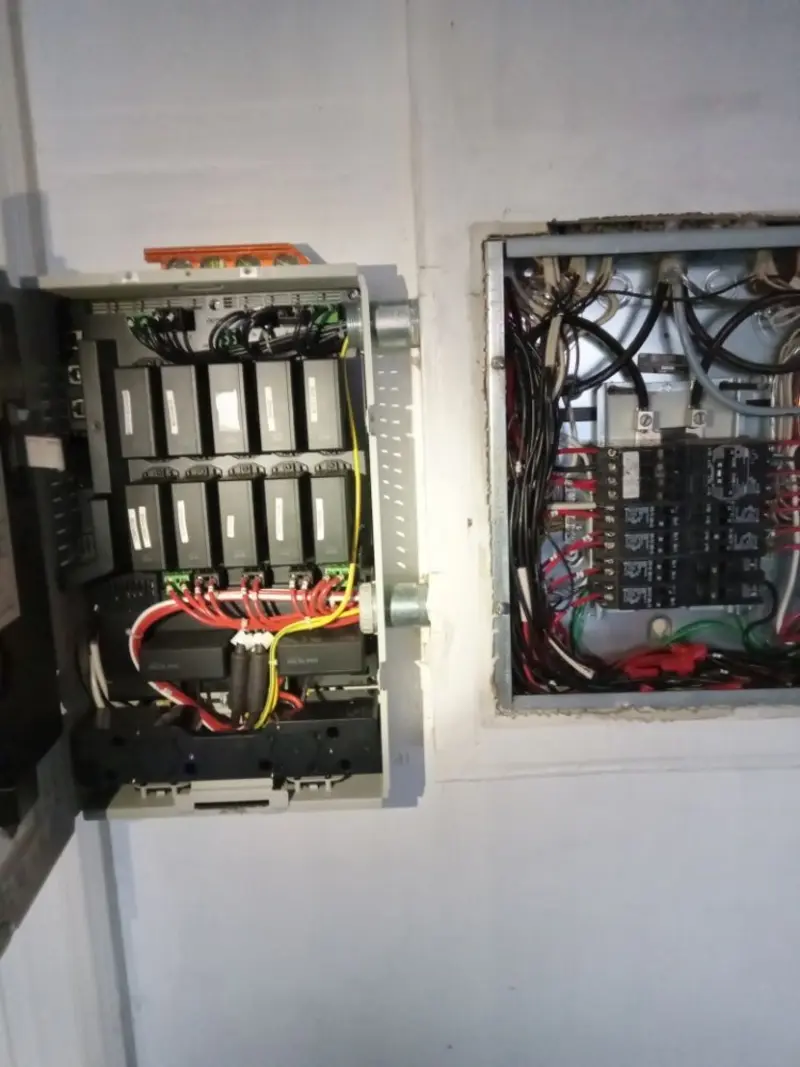 Electrical panel upgrade completed for Security Camera Wiring in Medulla